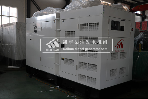 出口新加坡的300KW静音发电机组成功出厂